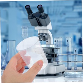 BIUDECO 30Pcs Laboratory Measuring Cups Clear Beakers for Scientific Experiments Heat Resistant Material Easy to Read Scale Practical Classroom Tool