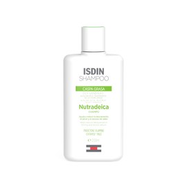 ISDIN Nutradeica Shampoo Anticaspa grasa, Reduce la Descamación, el Picor y el Exceso de Sebo. Reduce Caspa Grasa 200ml