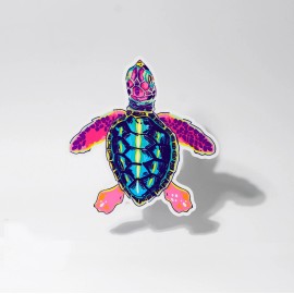 real sticky Sea Turtle Sticker Summertime Laptop Cup Cooler Car Vehicle Window Bumper Decal