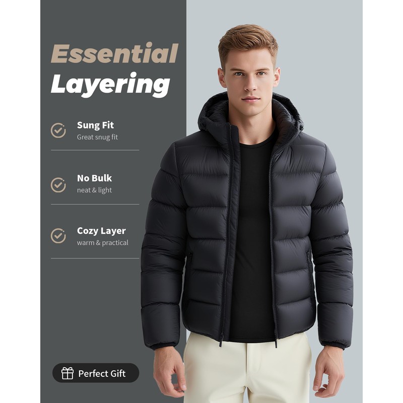 WEERTI Thermal Underwear for Men Long Johns with Fleece Lined