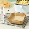 50Pcs Disposable Square Air Fryer Paper Liner Non-Stick Baking Paper