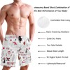 visesunny Cute Christmas Character Summer Men's Swim Trunks Quick Dry