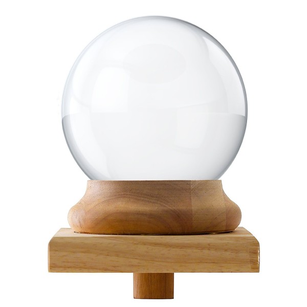 Amlong Crystal Newel Post Cap Finial - Crystal Ball 150mm (6 inch) Diameter