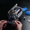 UNCLE BRICK V8 Engine Model Kit That Runs, Motorized Engine