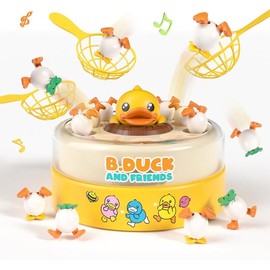 B.Duck Games, Catch and Bounce Duck Board Games,Christmas Birthday Gifts Party Games:_2 modes Duck game-2 nets