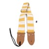 Guitar Strap Stylish Stripe Pattern Thickened Cotton Leather Adjustable Guitar