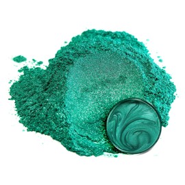 Eye Candy Premium Green Mica Powder Pigments (25gr) | Multipurpose DIY Arts and Crafts Additive | Acrylic, Woodworking, Bath Bombs, Resin, Epoxy, Soap, Fishing Lures (Okinawa Green)