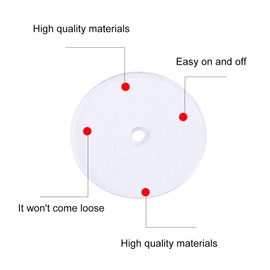 EXCEART 80pcs Plastic Discs for Earring Backs Clear Disc Pads to Stabilize Earrings