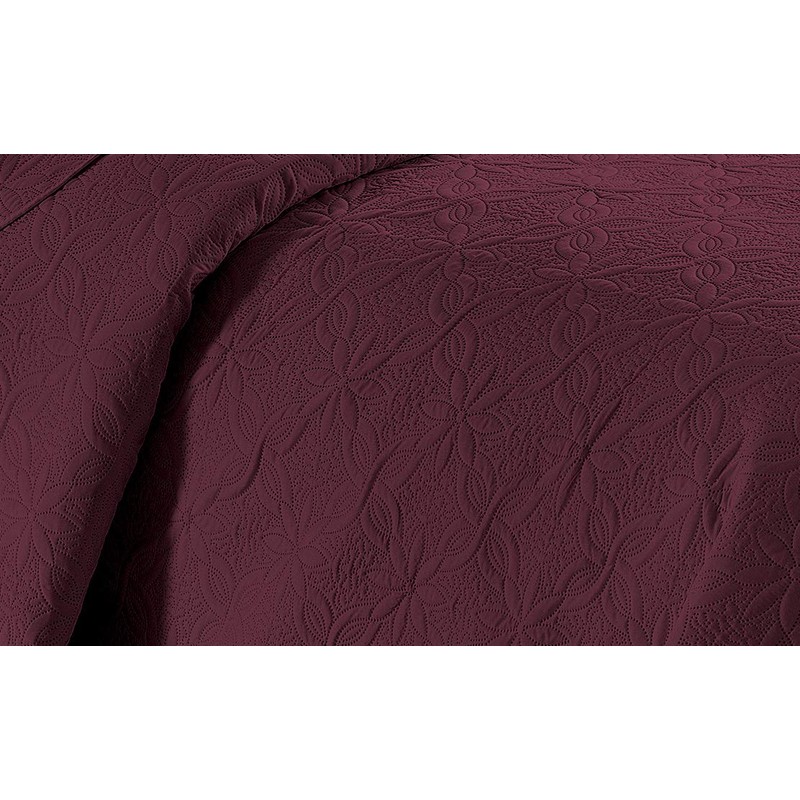 Fancy Linen 3pc Embossed Coverlet Bedspread Set Oversized Bed Cover