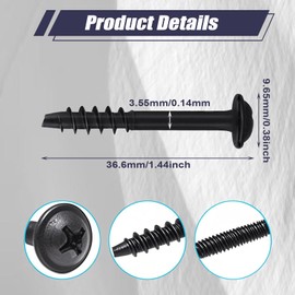 Wyrxalon Air Filter Box Screws 10PCS Compatible with VW 13384034 GMC WHT002087 Compatible with Jaguar Compatible with Land Range Rover C2S11217 Replaces BAS01004 Air Box Screw Bolt Kit