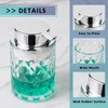 Bathroom Glass Soap Dispenser with Durable Rust-Proof Plastic Liquid Pump