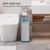 SUBEKYU Bathroom Trash Can with lid,3.5 Gal Small Kitchen Garbage