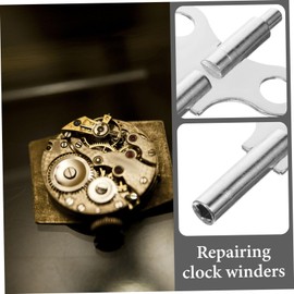 LALAFINA 2pcs Steel Clock Winding Key Durable Clock Tool Lightweight Convenient Winding Keys for Personal Professional Use