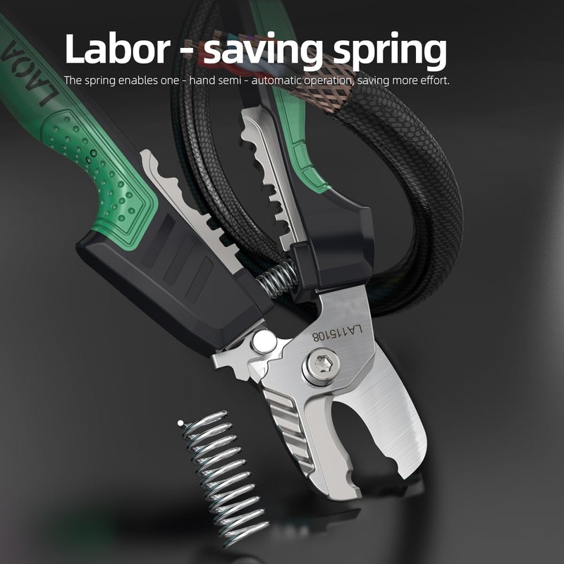 LAOA Stainless Steel Cable Cutter - 8in Professional Multi-Function Wire
