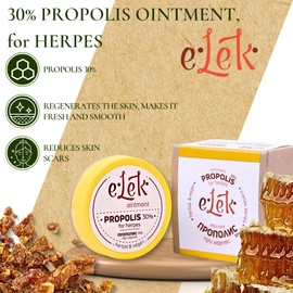 ELEK Propolis Salbe 30% Hochdosiert 20ml - Hautpflege für trockene Haut - Stark Rissige Hände & Füße - Lippenpflege - Propolis Balsam - Fußpflege und Handpflege - Bienenwachs - Skincare Propolis Creme