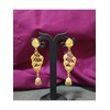 Efulgenz Gold Tone Indian Jewelry for Women Dubai Style Earring