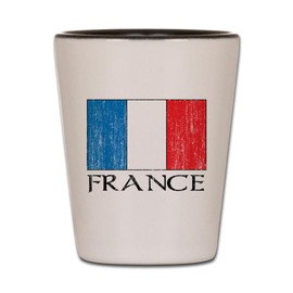 CafePress France Flag Unique and Funny Shot Glass