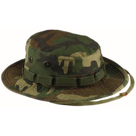 5900 Vintage Woodland Camo Boonie Hat (7.75)