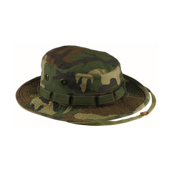 5900 Vintage Woodland Camo Boonie Hat (7.75)