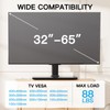 PERLESMITH Universal Swivel TV Stand-Table Top TV Stand for 32-65