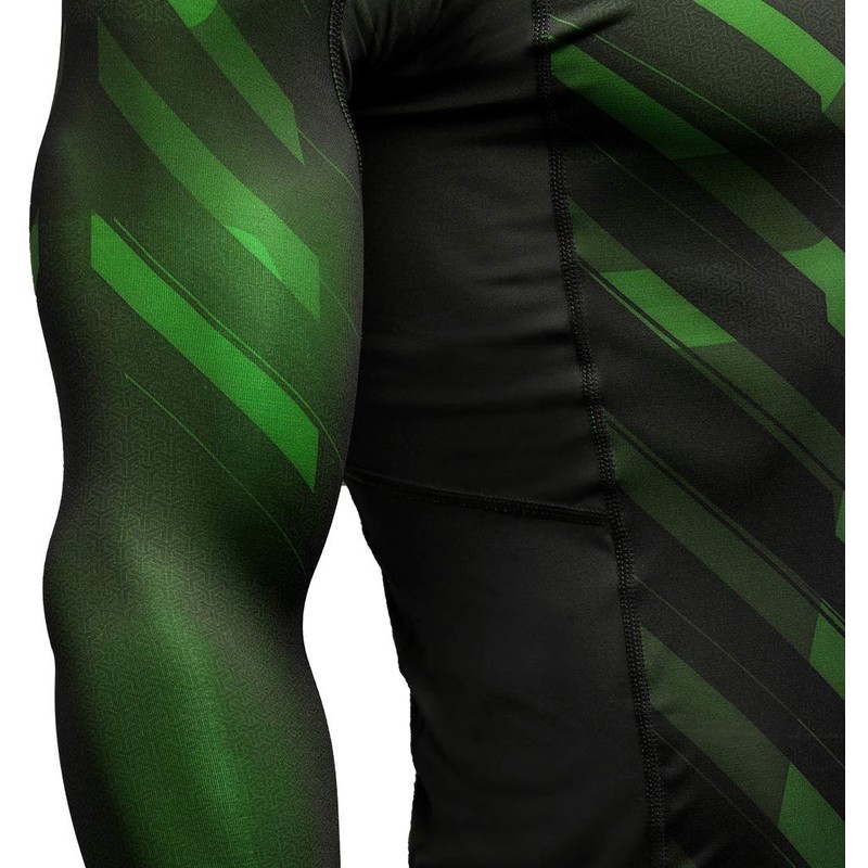 Hayabusa Metaru Long Sleeve Jiu Jitsu Rashguard - Green, Small
