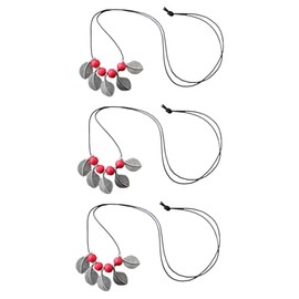 SAFIGLE 3pcs Ethnic Ceramic Necklace Fashion Design Necklace Pendants for Women Lady