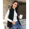 Xeoxarel Vests for Women, Soft Fleece Vest Lightweight Sleeveless Classic