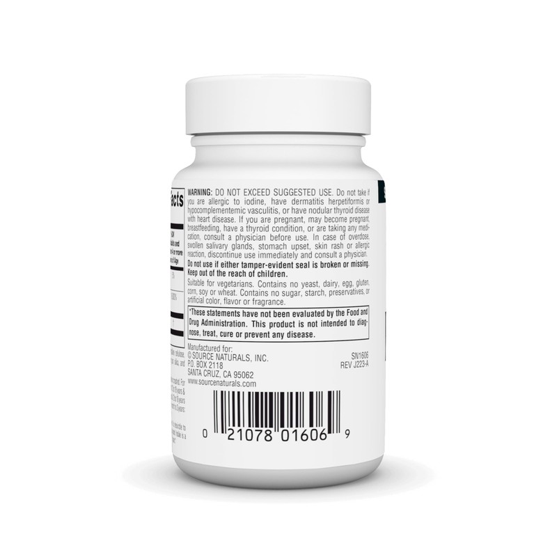 Source Naturals Potassium Iodide, 32.5 mg - 120 Tablets