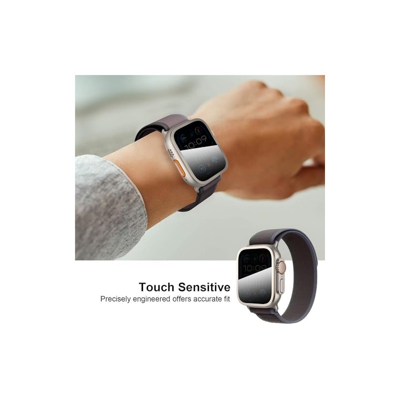 Suoman 2PCS para iWatch Ultra 321 49MM Protector Pantalla,TitanioTitanio