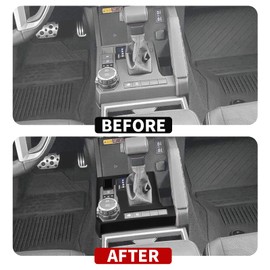 JeCar Gear Shift Panel Cover Interior Decoration Trim Compatible with Toyota 4Runner 2025, Black