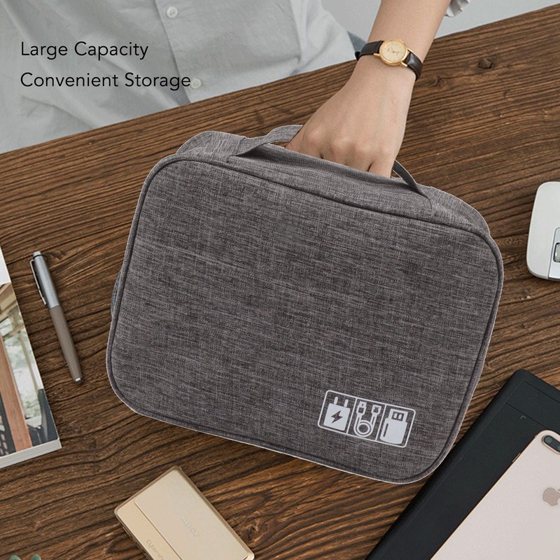 Portable Cord Bag Electronic Accessories Carry Case Waterproof Electronic Storage