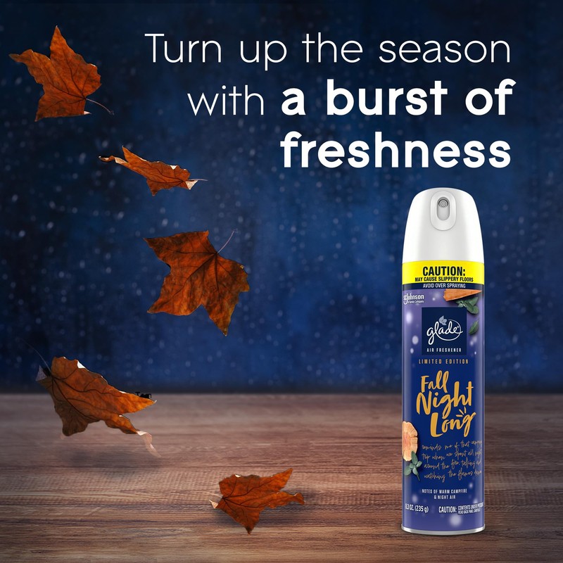 Glade Air Freshener Room Spray, Fall Night Long, 8.3 oz,