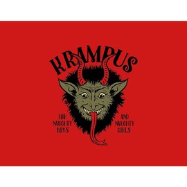 CafePress Krampus Face Naughty Year Ornament
