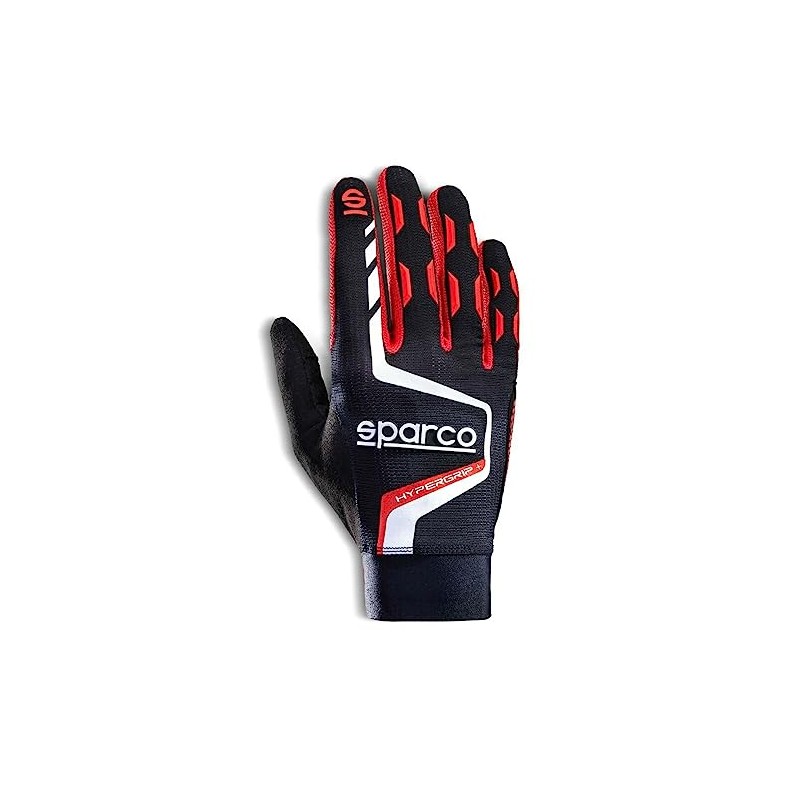 Sparco 00209509NRRS HYPERGRIP GLOVES + T 09 BLACK/RED, multicoloured, 42/50