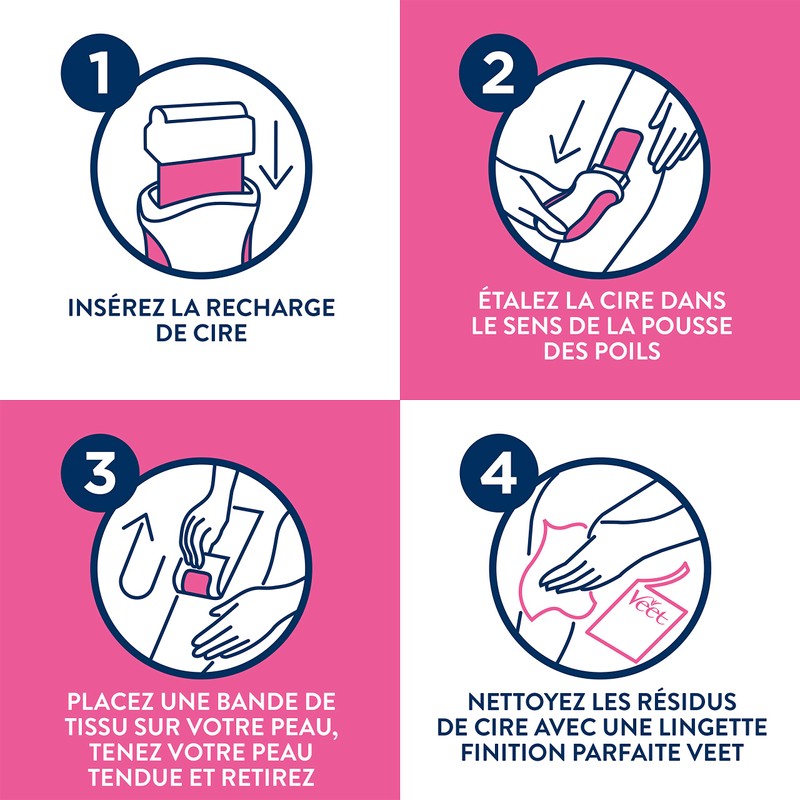 Veet Set of 4 EasyWaxTM Wax Refills - Arms &