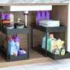 petisal Under Sink Organizer -2 PACK|Pull Out Bathroom Organizer|2 Tier