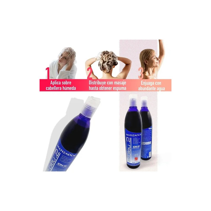 Shampoo D Conde Matizador Azul Sin Sal Sin Sulfato 500ml