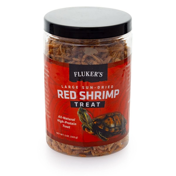 Fluker's All Natural Large Sun-Dried Red Shrimp - Perfect for