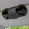 KINIVA Sunglasses Holder for Car Visor PU Leather Glasses Case