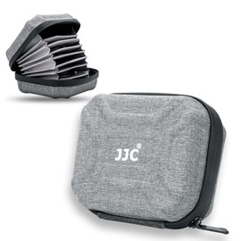 JJC 10 Pockets Filter Pouch Filter Protect Case Bag for 25mm 37mm 39mm 40.5mm 43mm 46mm 49mm 52mm 55mm 58mm 62mm 67mm 72mm 77mm 82mm 95mm UV CPL ND Filters,with Cleaning Cloth