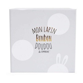 Doudou et Compagnie Lapin Bonbon Cuddly Toy 16 cm Taupe