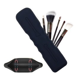 TTPSRY Make Up Pinseltasche Kosmetik Organizer aus Silikon Tragbarer Reise Make up Halter rosa Mode