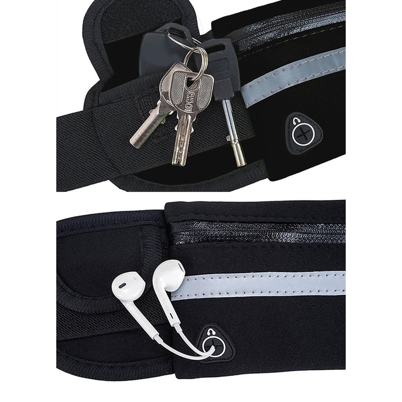 Ardent Endurance Running Belt Waist Pack Phone Pouch - Black