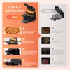 1400W Waffle Maker, Double Belgian Waffle Maker 180°Flip, Waffle Iron