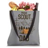 Proud Scout Dad Camping Scout Leader Adventure Travel Tote Bag