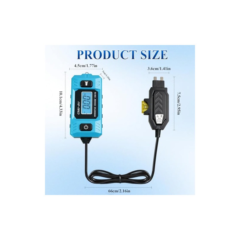 Automotive Circuit Fault Probe Tester, 20A 48V-High-Precision Current Tester, 2-in-1