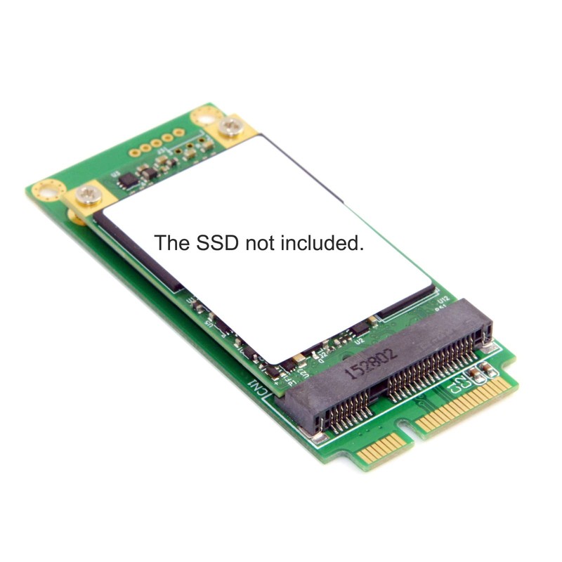 Cablecc 3x5cm mSATA Adapter to 3x7cm Mini PCI-e SATA SSD