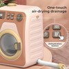 Haugboag Toy Washing Machine,Water-Filled Washer and Dryer Playset for Kids
