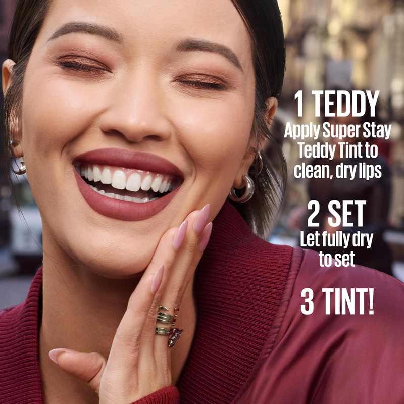 MAYBELLINE Super Stay Teddy Lip Tint, Long Lasting Matte Lipstick
