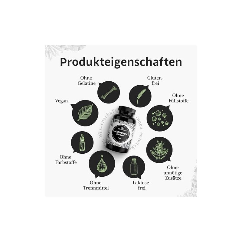 Feel Natural Magnesium Komplex C 180 Kapseln mit 400mg elementarem